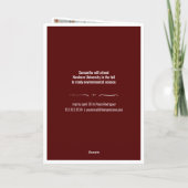 Boîtes de 4 Photo Maroon Graduation Invitation (Dos)