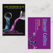 Boîtes de carte de visite de versement de peintre (Devant / Derrière)