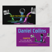 Boîtes de carte de visite de versement de peintre (Devant / Derrière)