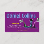 Boîtes de carte de visite de versement de peintre (Dos)