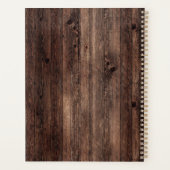 Boites de chaume Rustic Wood Sunflower Café (Dos)