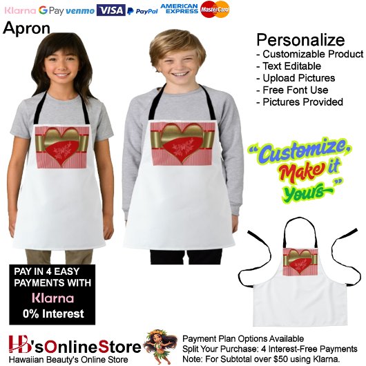 Boîtes de coeur Petit tablier