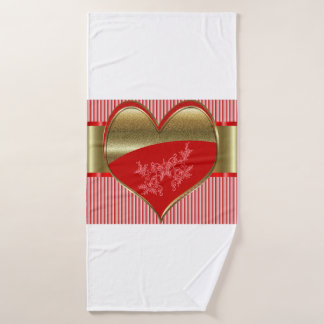 Boîtes de Coeurs Ensemble de serviettes de salle d