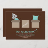 Boîtes de déplacement stylées Faire-part de déplac (Devant / Derrière)