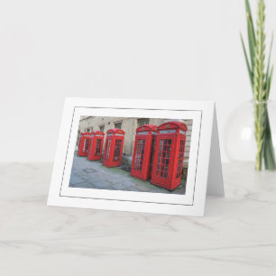 Boîtes de téléphone de Londres carte de voeux