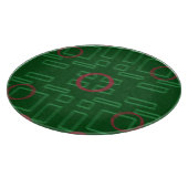 Boîtes géométriques sur la planche à découper vert (Coin)