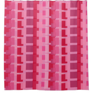 Boîtes roses Motif rideau de douche