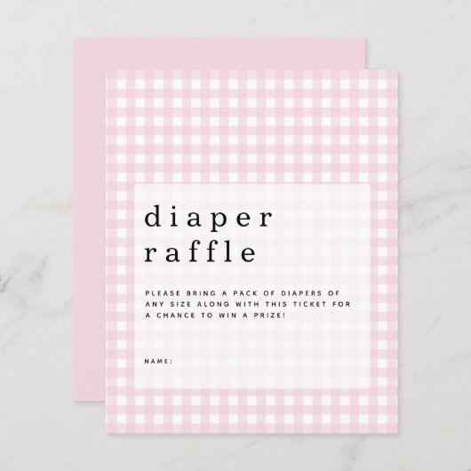 Boîtier à roulettes En vichy papier rose budget (Devant / Derrière)