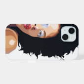 Boîtier Afrocentrique pour iPhone 15 (Verso Horizontal)