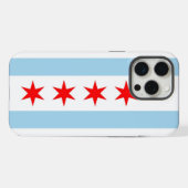 Boîtier Apple iPhone 15 Pro Max, drapeau de Chicag (Verso Horizontal)