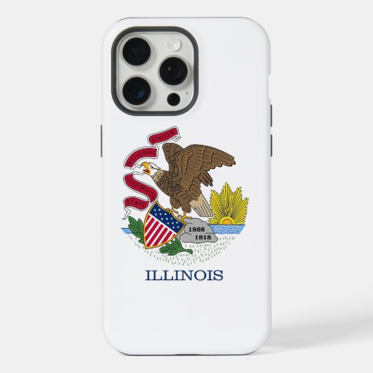 Boîtier Apple iPhone 15 Pro Max, drapeau de l'Illi (Verso)