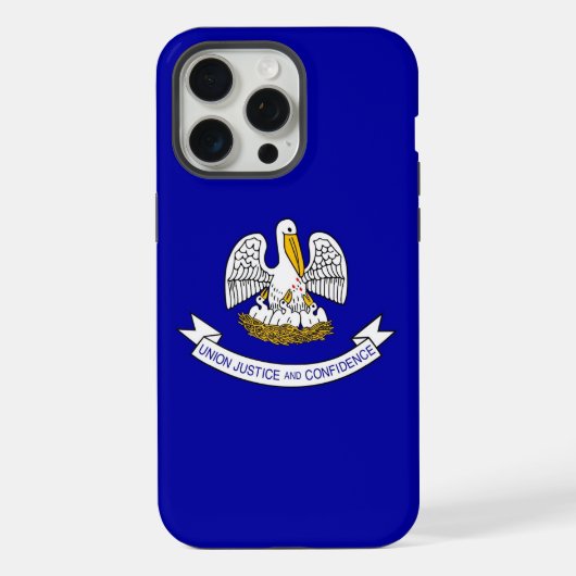 Boîtier Apple iPhone 15 Pro Max, drapeau de Louisi (Verso)