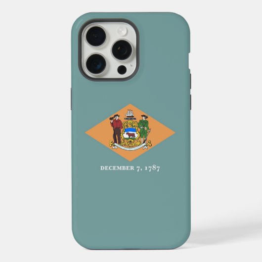 Boîtier Apple iPhone 15 Pro Max, drapeau du Delawa (Verso)