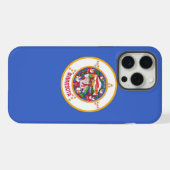 Boîtier Apple iPhone 15 Pro Max, drapeau du Minnes (Verso Horizontal)