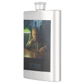 Boîtier avec texte flacon en acier inoxydable (Gauche)