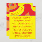 Boîtier Bat mitzvah à barre BM/Swirl de la carte d (Devant / Derrière)