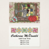 Boîtier cadeau à coudre / Carte Seamstress (Devant & derrière)