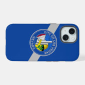 Boîtier Case-Mate pour Apple iPhone 15 avec drapea (Verso Horizontal)