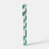 Boîtier cube géométrique 3D moderne - Vert menthe  (Côté gauche)
