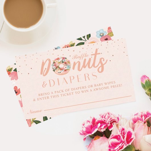 Boîtier de Baby shower de carte à puce Donuts & Di