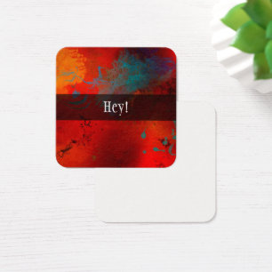 Boîtier de balise rouge Abstrait "Hey" Cadeau Fave
