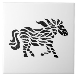 Boîtier de cheval Abstrait Imprimer Carreaux de cé