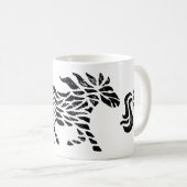 Boîtier de cheval Abstrait Imprimer Mug (Devant droit)