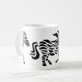Boîtier de cheval Abstrait Imprimer Mug (Devant gauche)