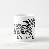 Boîtier de cheval Abstrait Imprimer Mug (Centre)