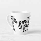 Boîtier de cheval Abstrait Imprimer Mug en latte (Angle gauche)