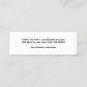 Boîtier de la carte de nom Gold Black Graduation (Dos)