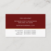 Boîtier de la carte de nom photo de la graduation (Dos)