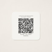 Boîtier de Mariage RSVP moderne QR Code vert (Dos)