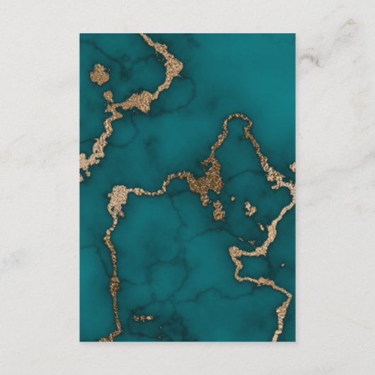Boîtier de menu turquoise Agate Marbre Or Kintsugi (Dos)