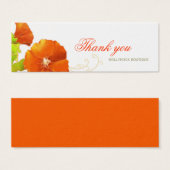 Boîtier de Merci élégant Hollyhocks (Devant & derrière)