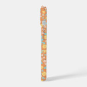 Boîtier de téléphone à fleurs orange (Côté gauche)