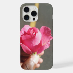 Boîtier de téléphone à fleurs rose