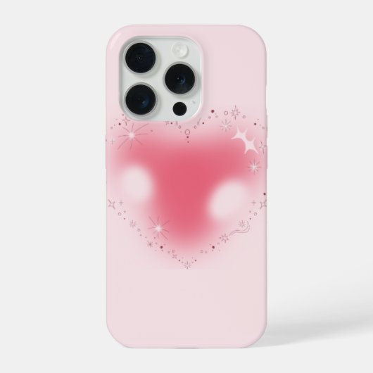 Boîtier de téléphone Iphone 15 pro Rose tendre Cœu (Verso)