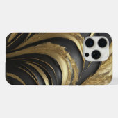 Boîtier de téléphone noir et or (Verso Horizontal)