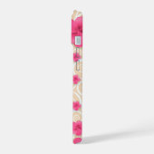 Boîtier de téléphone rose floral (Côté gauche)