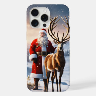 Boîtier de téléphone thème Noël pour Iphone 15 pro