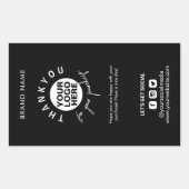 Boîtier d'emballage Logo Merci Étiquette de sceau (Devant)