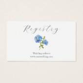 Boîtier du registre Mariage Dusty Blue Hydrangea (Devant)