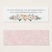 Boîtier du site Web de Mariage floral rose pâle (Devant & derrière)