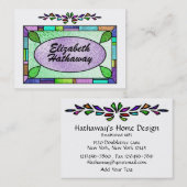 Boîtier en verre tendu / Carte de visite par SRF (Devant / Derrière)