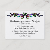 Boîtier en verre tendu / Carte de visite par SRF (Dos)