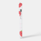 Boîtier fraise mignon pour iPhone 15 Pro (Côté gauche)