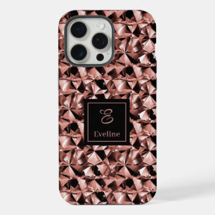 Boîtier iPhone 14 Couleurs Tendance Rose Gold et N