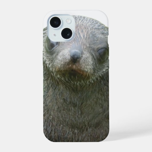 Boîtier iPhone 15 avec bébé phoque mignon (Verso)