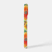 Boîtier iPhone 15 avec fleurs orange et jaune (Côté droit)